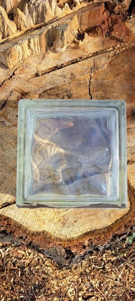 Glazen bouwstenen, helder gewolkt, Doe-het-zelf en Verbouw, Glas en Ramen, Glasplaat, Minder dan 80 cm, Minder dan 80 cm, Ophalen