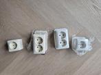 Uitgebreide set opbouw WCD's (crème, wit, chroom) - Nieuw, Ophalen of Verzenden, Nieuw, Stopcontact