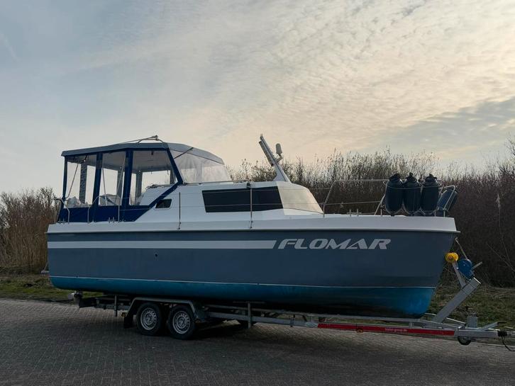 Argo Yacht 720 met trailer, Watersport en Boten, Motorboten en Motorjachten, Gebruikt, Overige materialen, 6 tot 9 meter, Overige brandstoffen