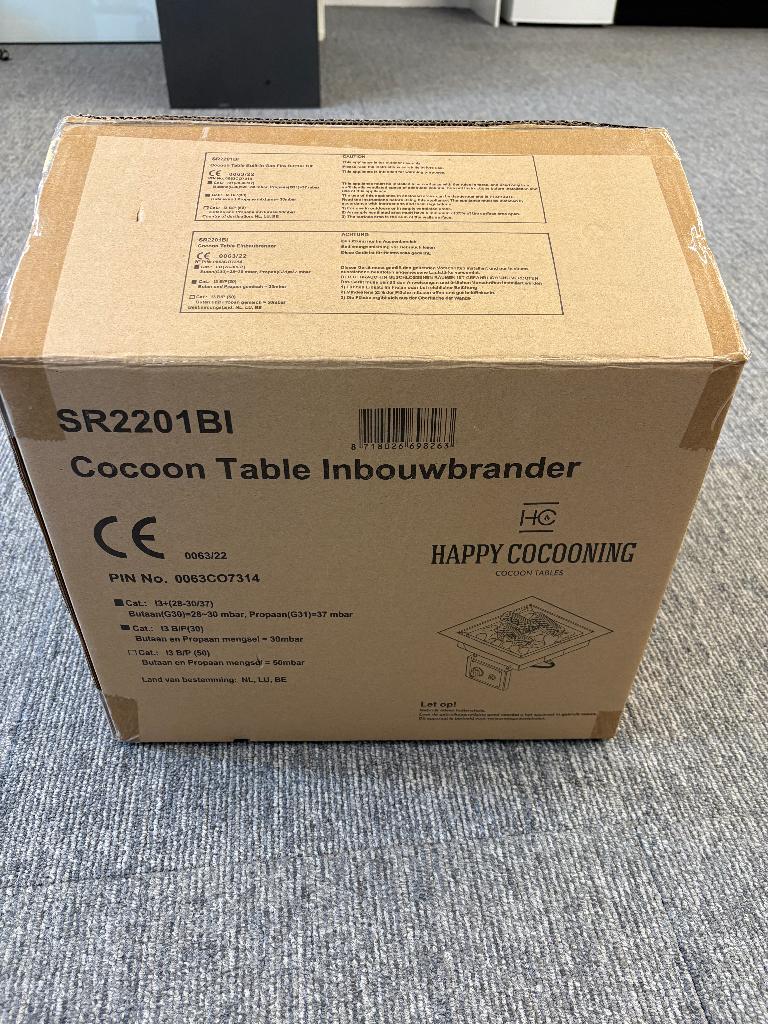 Happy Cocooning inbouwbrander, vierkant, 39x39cm, NIEUW!, Tuin en Terras, Ophalen of Verzenden, Nieuw