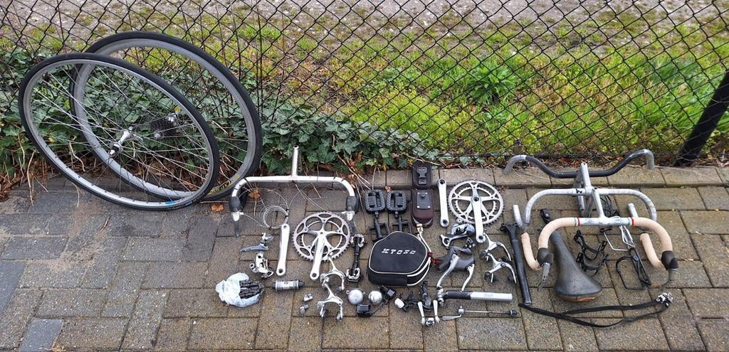 Partij diversen vintage racefiets onderdelen koersfiets, Fietsen en Brommers, Ophalen, Gebruikt, Racefiets, Overige typen