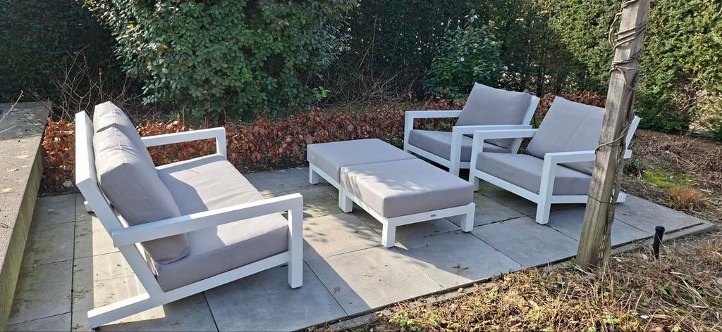 Buitenhof (nu life) tuinset lounge set, Tuin en Terras, Tuinsets en Loungesets, Ophalen, 5 zitplaatsen, Aluminium, Loungeset