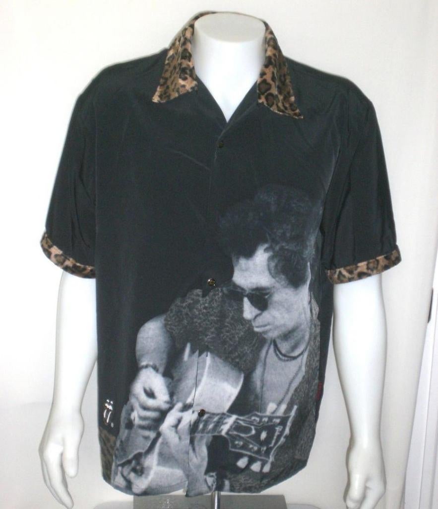 Keith Richards Dragonfly Bowling shirt (L), Kleding | Heren, Ophalen of Verzenden, Nieuw, Zwart