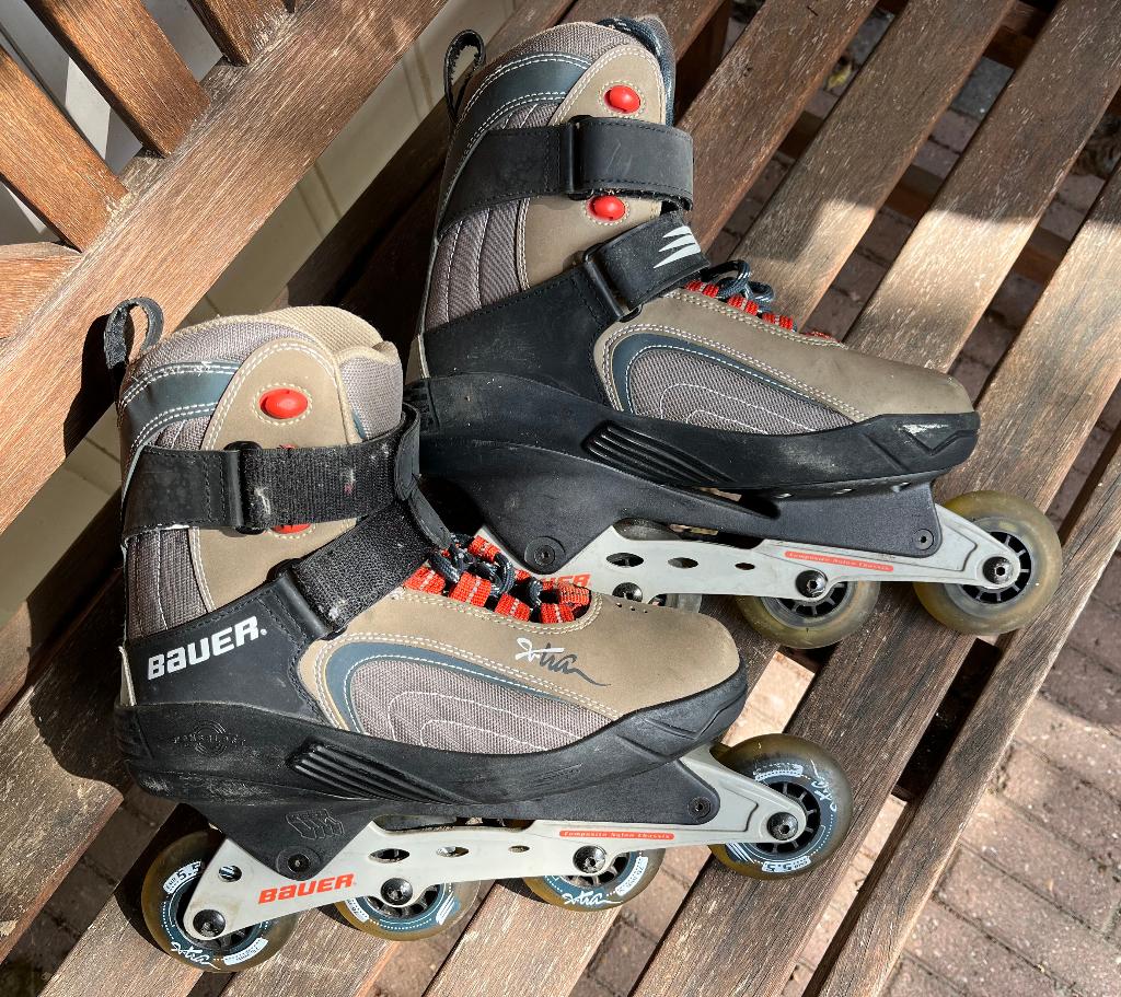 skates, Ophalen, Gebruikt, Bauer, Inline skates 4 wielen