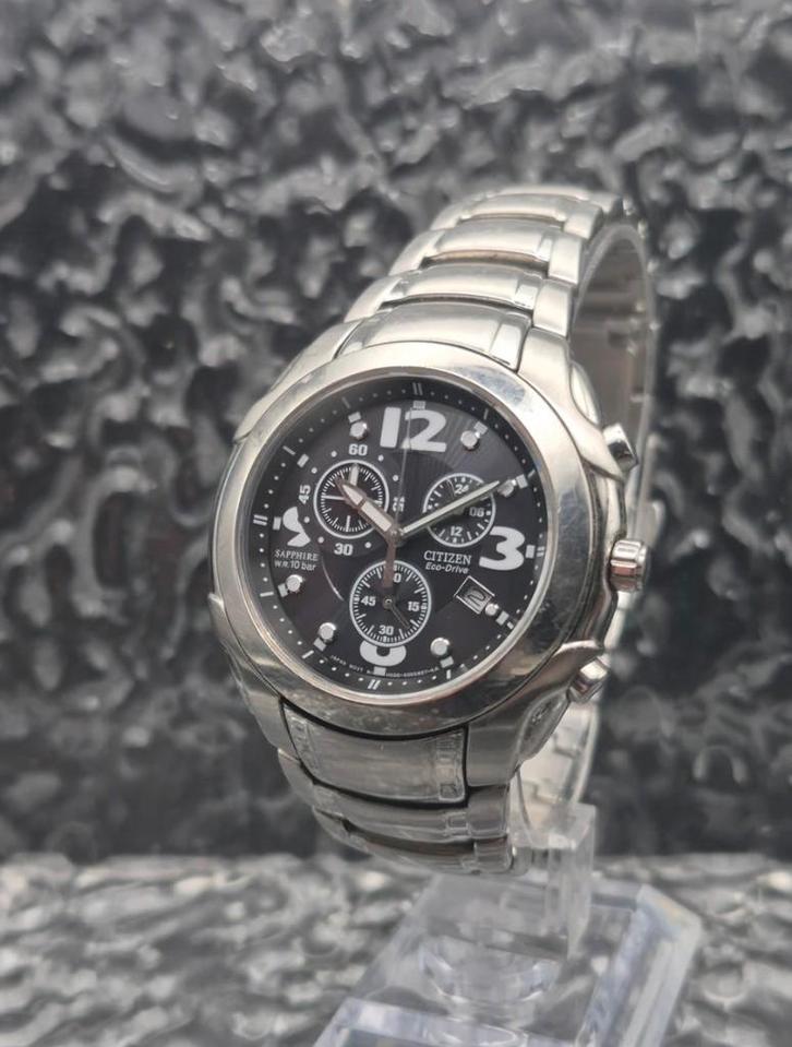 Citizen Marinaut Eco-Drive Ref. H500-S035791 Saffier Solar, Sieraden, Tassen en Uiterlijk, Sporthorloges, Zo goed als nieuw, Android