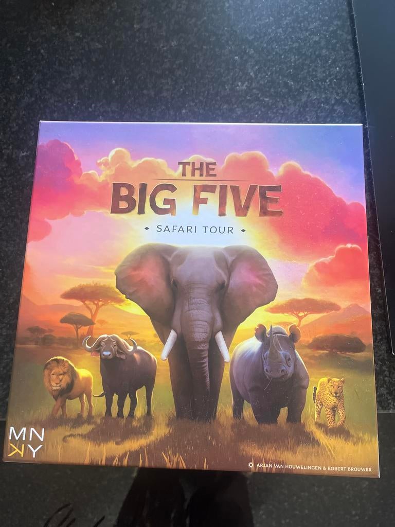 The Big Five Safari Tour bordspel, Hobby en Vrije tijd, Gezelschapsspellen | Bordspellen, Ophalen, Zo goed als nieuw