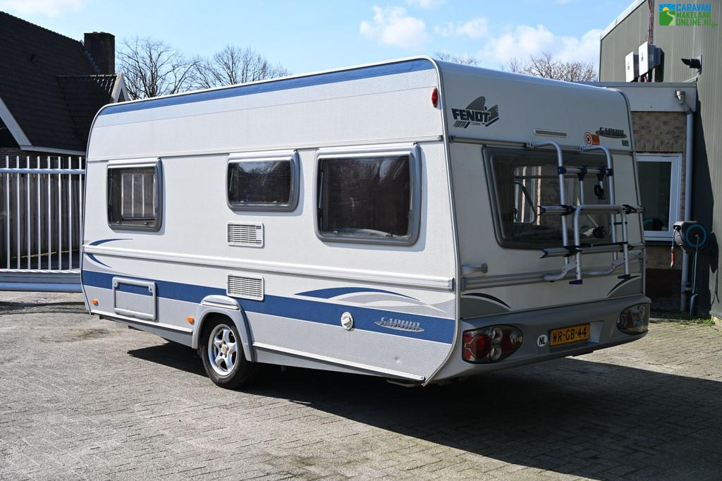 Fendt Saphir 470 TFB Mover|Voortent|Luifel|Fietsdrager etc., Caravans en Kamperen, Caravans, Kachel, Rondzit, Bedrijf, Fendt