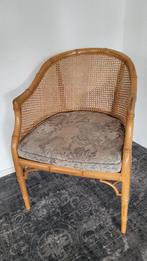 Z.g.a.n. mooie Rotan webbing stoel, Huis en Inrichting, Fauteuils, Ophalen, Minder dan 75 cm, Zo goed als nieuw, 50 tot 75 cm