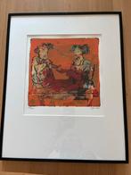 Kunstwerk: Twee Vrouwen in gesprek Sjer Jacobs, Ophalen of Verzenden