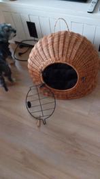 Heel grote rieten mand reis/ slaapmand voor katten ., Dieren en Toebehoren, Kattenmanden, Ophalen, Riet