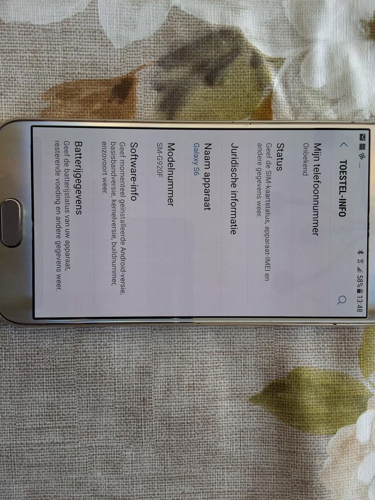 Samsung Galaxy S6 G920F - 128GB - Zonder simlock, Ophalen, Gebruikt, Touchscreen, Zonder simlock