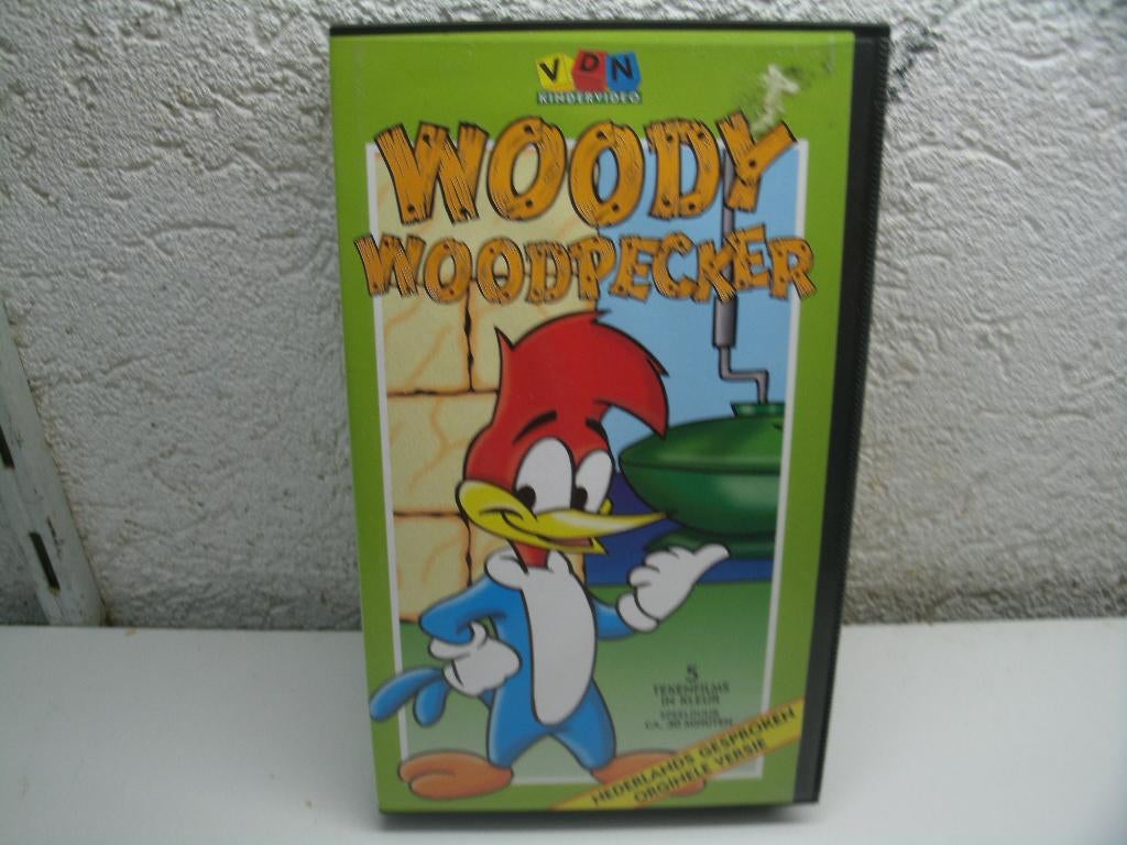 vhs 50a woody woodpecker, Cd's en Dvd's, VHS | Kinderen en Jeugd, Alle leeftijden, Ophalen of Verzenden, Zo goed als nieuw