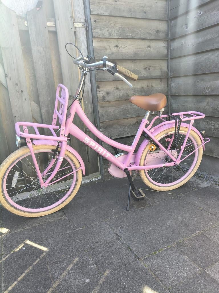 Spirit Cargo Roze Meisjesfiets 24 inch, Ophalen, Spirit Cargo, Handrem, Gebruikt