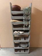 Brocante grutterskast / kast / rek / vakkenkast, Antiek en Kunst, Curiosa en Brocante, Ophalen of Verzenden