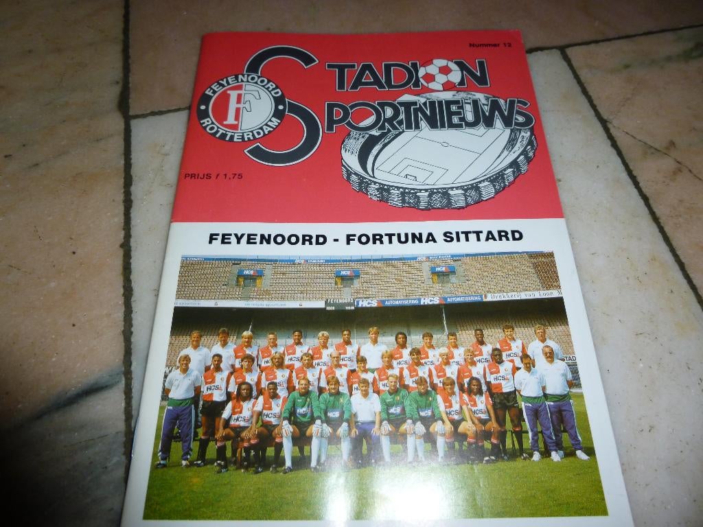 Feyenoord-Fortuna Sittard uit en thuis, Verzenden, Zo goed als nieuw, Feyenoord, Overige typen