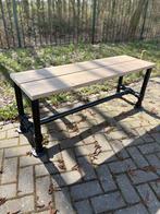 steigerhouten tuinbankje te koop met old look kleur, Ophalen of Verzenden, Zo goed als nieuw, Steigerhout