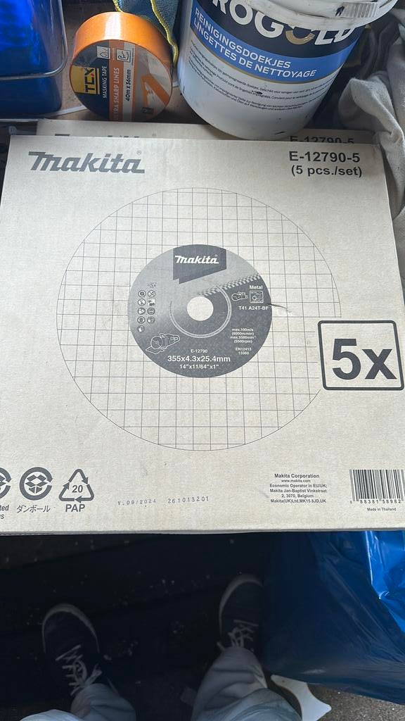 Makita slijpschijven. 10 stuks, Witgoed en Apparatuur, Stofzuigers, Ophalen, Nieuw