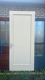 Voordeur hardhout., Ophalen, Gebruikt, 80 tot 100 cm, 215 cm of meer