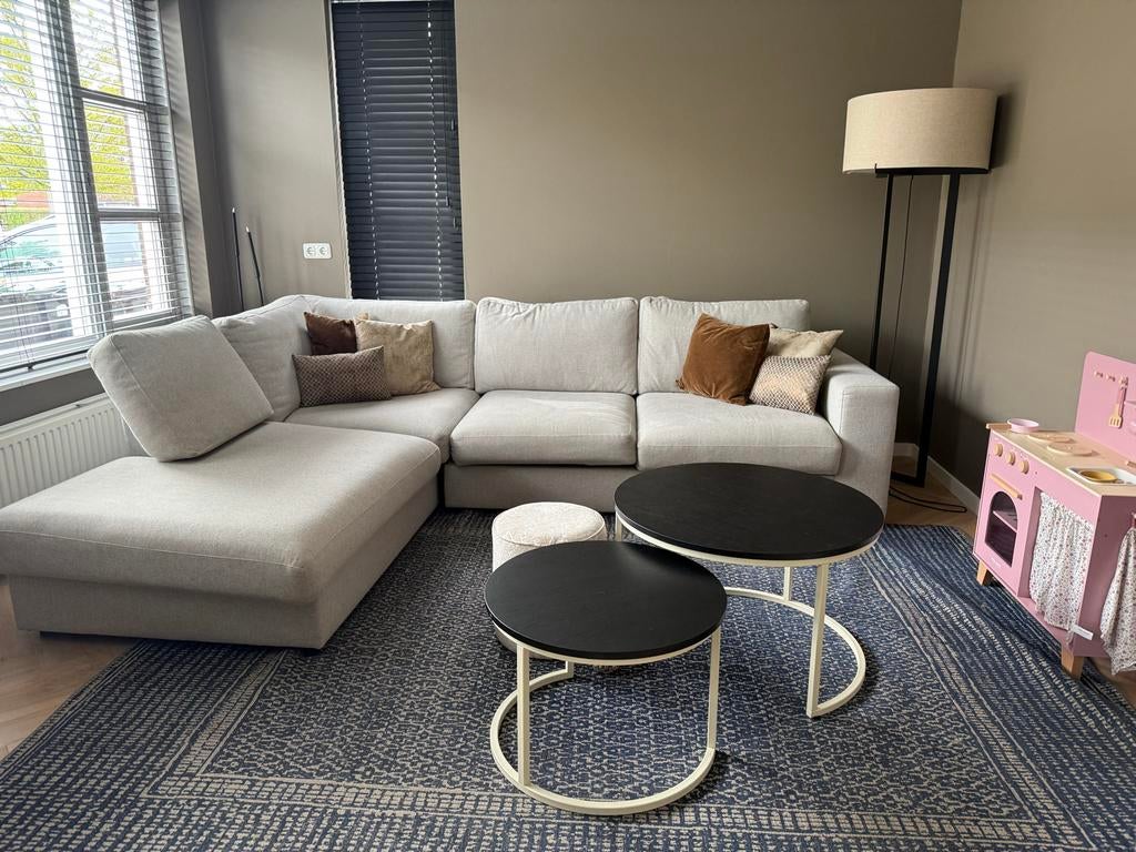 Vloerkleed blauw motief van Wehkamp 200 x 300, Huis en Inrichting, Stoffering | Tapijten en Kleden, Ophalen, Gebruikt, Blauw, 200 cm of meer