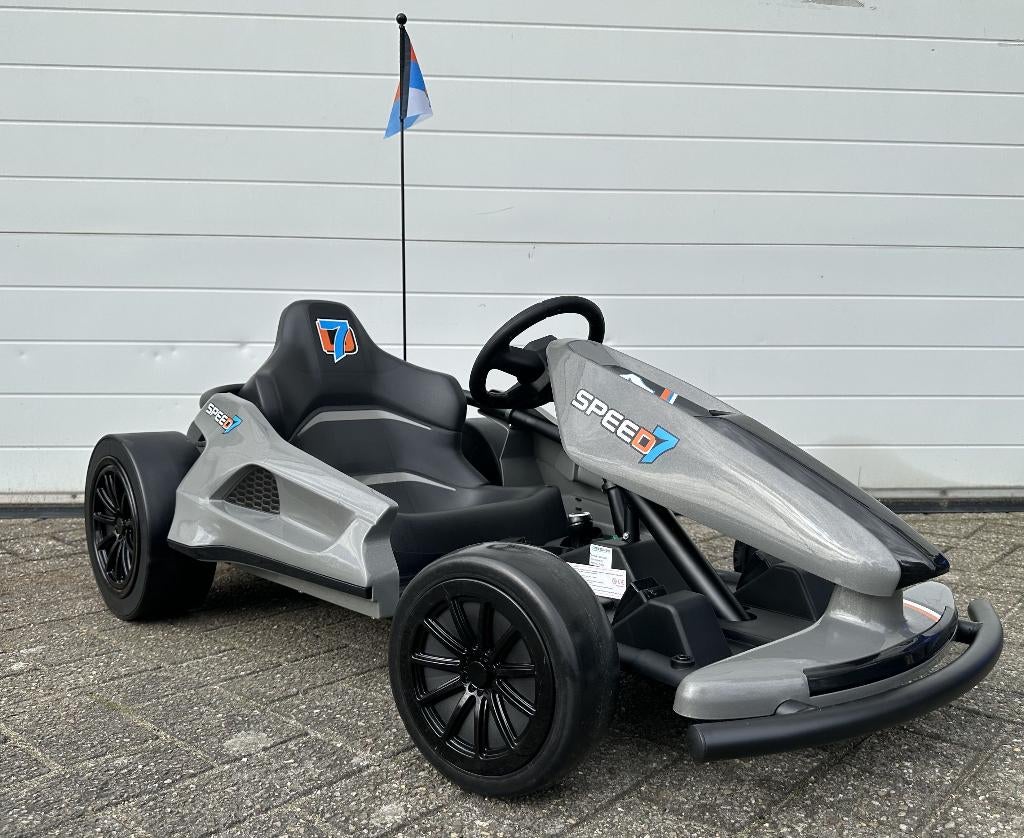 Drift Kart Go Kart Speed Kart 24V grijs –15Km/h NIEUW!!, Kinderen en Baby's, Speelgoed | Buiten | Voertuigen en Loopfietsen, Ophalen of Verzenden
