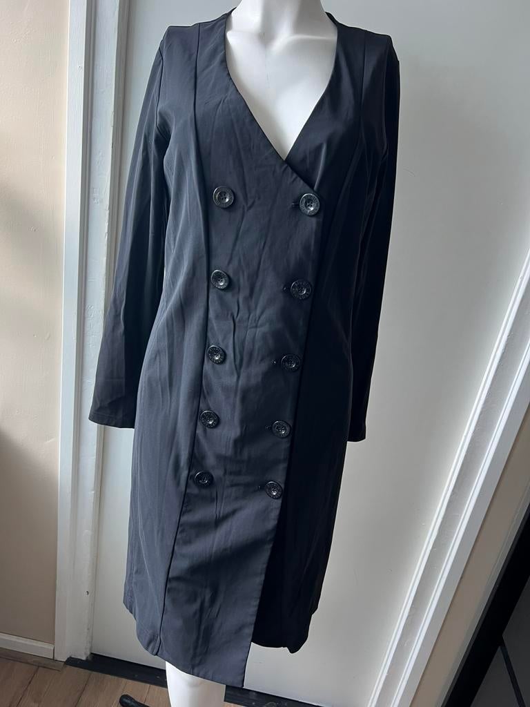 Studio anneloes blazer dress zwart Travelstof maat M, Maat 38/40 (M), Zwart, Ophalen of Verzenden, Zo goed als nieuw