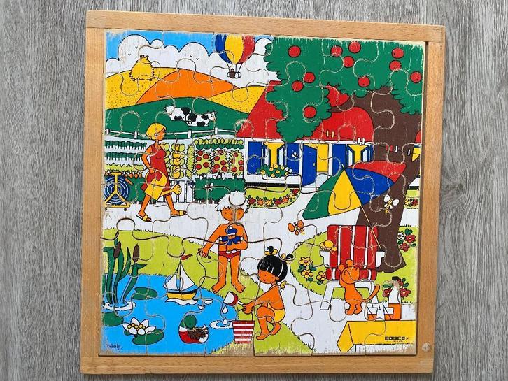 Educo puzzel, Kinderen en Baby's, Speelgoed | Houten speelgoed, Gebruikt, Ophalen of Verzenden