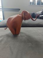 Vintage Deru Leren Origami Olifant - 1960s Duits Design, Ophalen of Verzenden