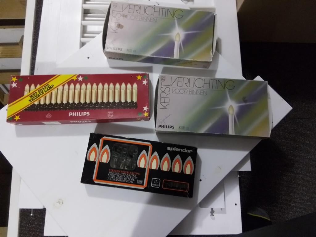 Retro kerstverlichting 4 setjes, Ophalen of Verzenden, Gebruikt