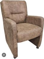 2 Klassieke taupe stoelen met wieltjes., Ophalen, Zo goed als nieuw, Overige kleuren