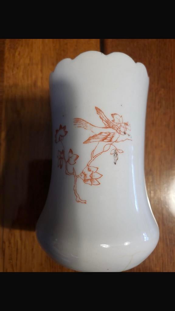 Japans wit vaasjes beschadigd, Ophalen of Verzenden