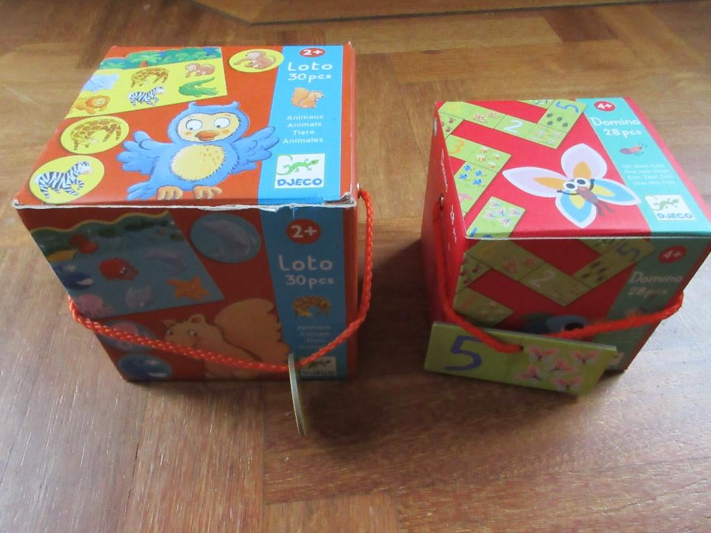 2 x Djeco : domino + Lotto dieren, Kinderen en Baby's, Speelgoed | Educatief en Creatief, Ophalen of Verzenden, Gebruikt, Puzzelen