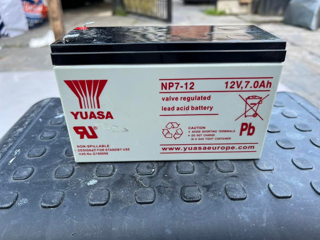 Yuasa NP7-12 NP 12V 7Ah, Ophalen, Gebruikt