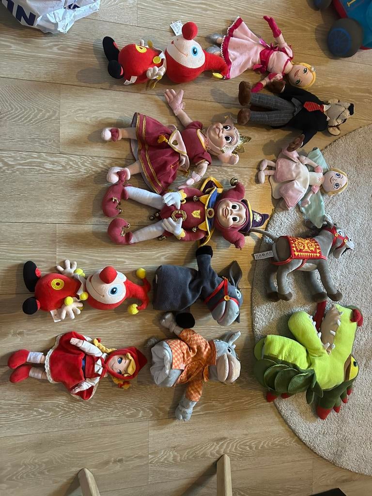 Diverse efteling knuffels en handpoppen origineel, Ophalen of Verzenden, Zo goed als nieuw, Overige typen