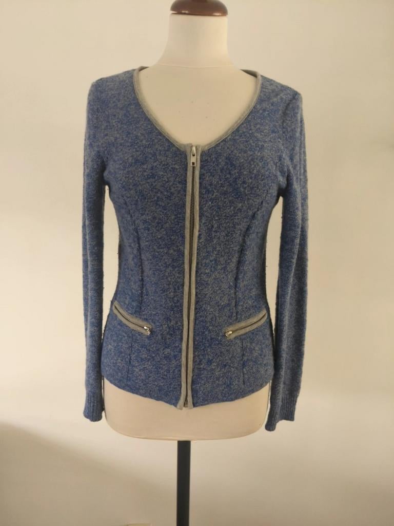Dames vest, Ophalen of Verzenden, Zo goed als nieuw, Maat 38/40 (M), Blauw