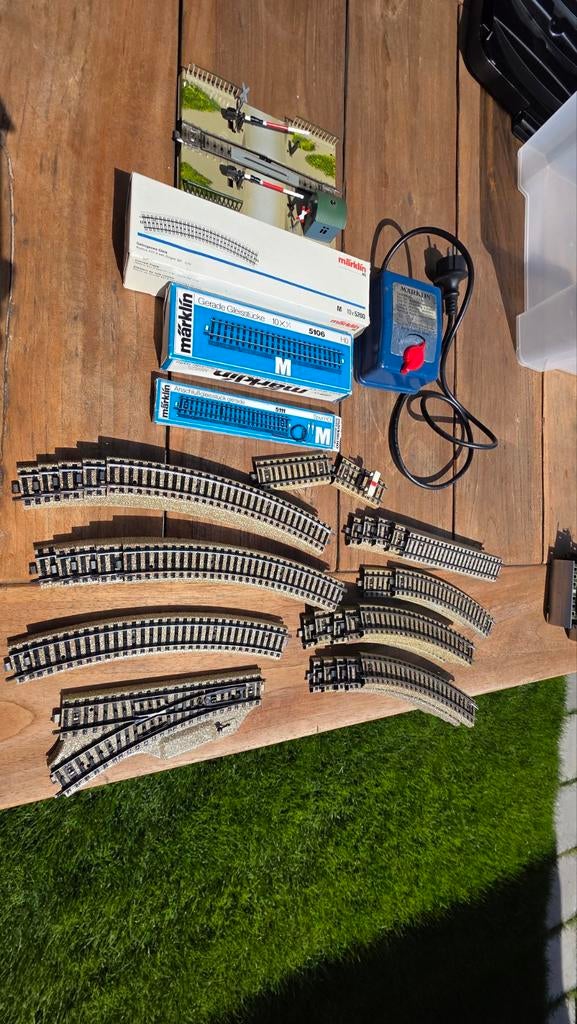 Diversen Märklin, veel rails, Hobby en Vrije tijd, Modeltreinen | H0, Ophalen, Gebruikt, Gelijkstroom, Rails