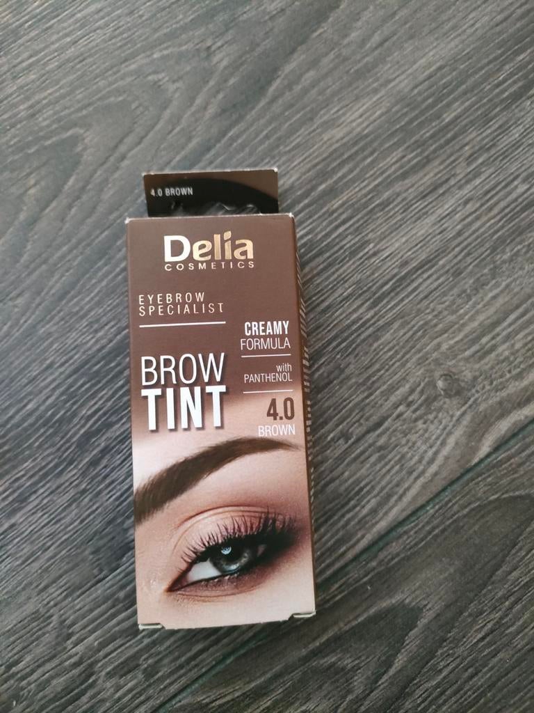 Delia Cosmetics Brow Tint 4.0 Brown - Nieuw & Ongebruikt, Ophalen, Ogen, Bruin, Nieuw