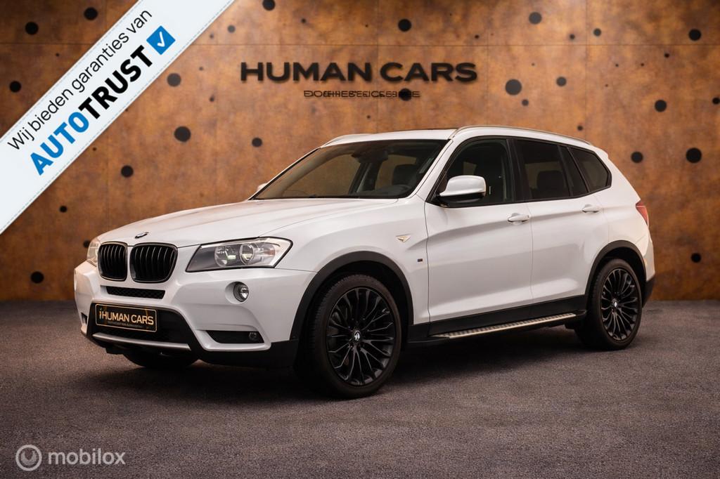 BMW X3 xDrive20d High Executive M pakket uitgevoerd Trekhaak, Auto's, BMW, Automaat, Euro 5, 2000 kg, Wit