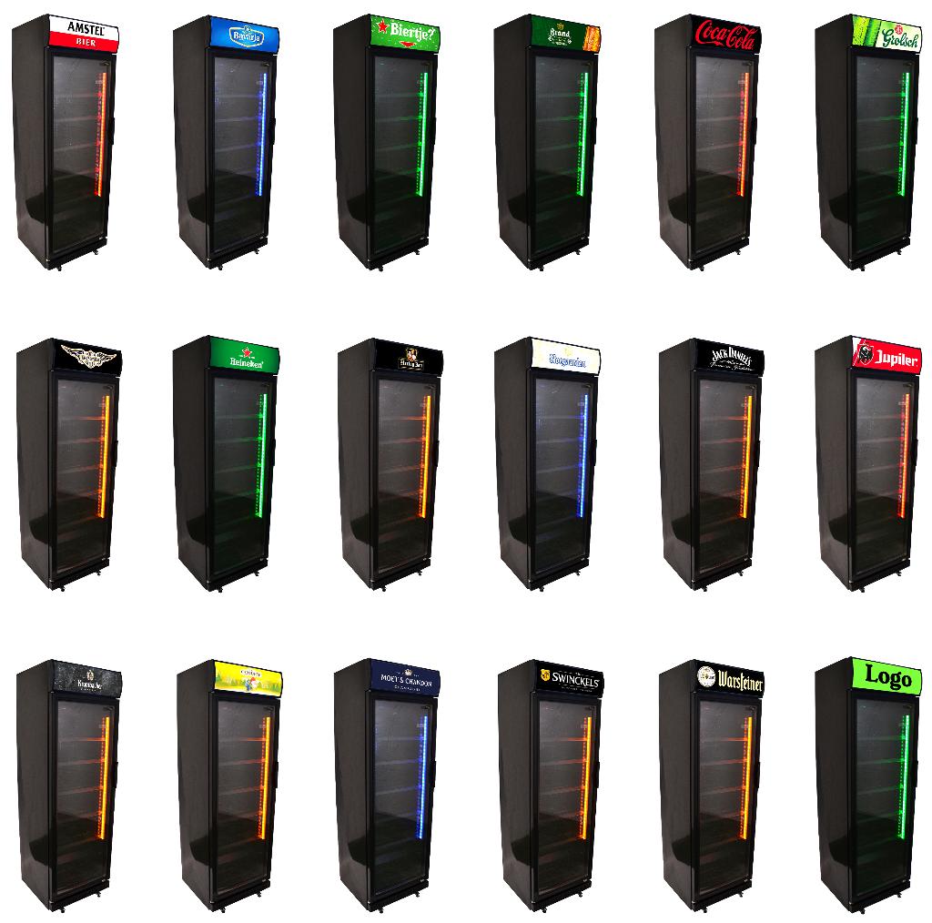 ''BlackLine'' Jack Daniels whisky bier koelkast 360 Liter, Zonder vriesvak, Minder dan 85 cm, 200 liter of meer, Nieuw