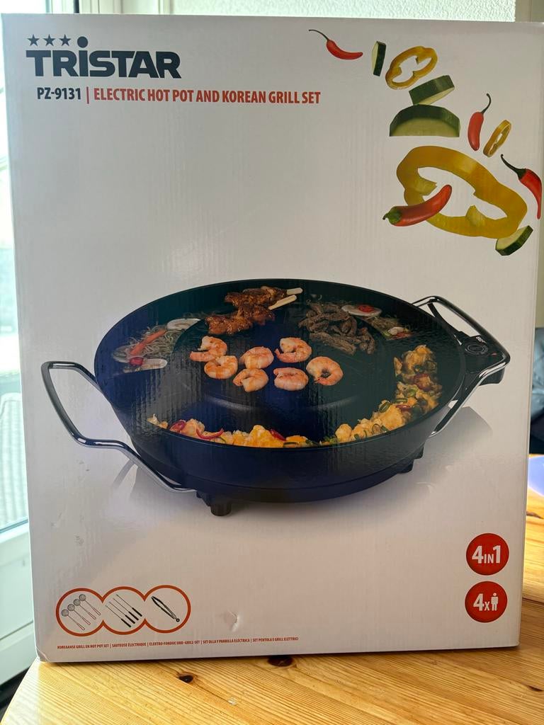 Tristar Elektrische Hot Pot & Koreaanse Grill Set, Ophalen, Nieuw, Tafelgrill