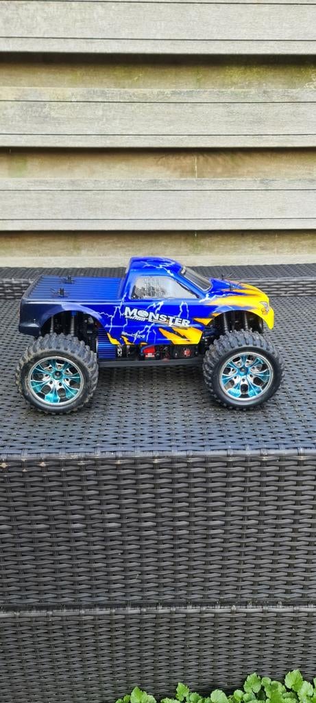 Himoto EMXT1 Monster Truck - Nagekeken en Klaar!, Ophalen of Verzenden, Gebruikt, Elektro, Auto offroad