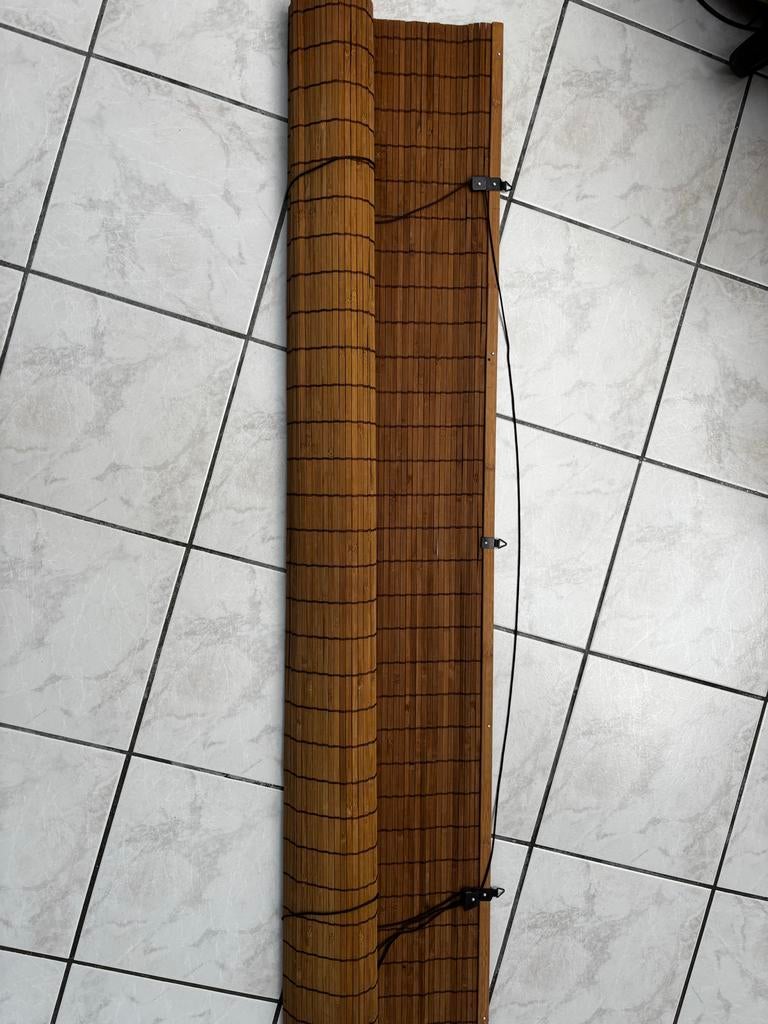 Bamboe rolgordijn 150x180 cm, Gebruikt, 100 tot 150 cm, Bruin, Ophalen of Verzenden