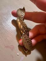 Vintage goudkleur boho blaadjes art deco armband jugendstil, Ophalen of Verzenden, Zo goed als nieuw, Goud, Overige materialen