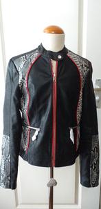 Lederlook Jack XS S 34 36 Zwart Rood Nieuw Coolcat ( Jool ), Nieuw, Ophalen of Verzenden, Coolcat, Maat 34 (XS) of kleiner