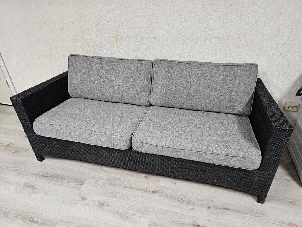 4 seasons outdoor tuinbank voor €195,-, Tuin en Terras, Tuinbanken, Gebruikt, Wicker, Ophalen