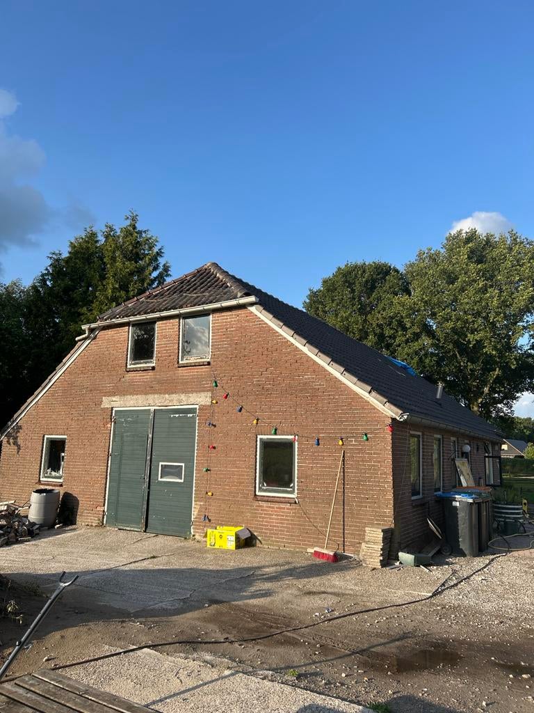 Grote geïsoleerde deuren met loopdeur, Ophalen, Gebruikt, Garagedeur, Hout