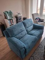 2 zits bank, Huis en Inrichting, Stoelen, Ophalen, Gebruikt, Blauw, Eén