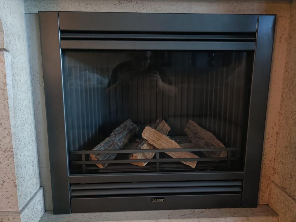 Gashaard - Faber, Ophalen, Zo goed als nieuw, Inbouwhaard, Gashaard