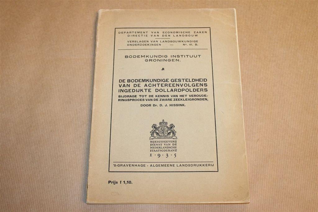 Dollardpolders Bodemkunde — Kleigronden Groningen 1935, Ophalen of Verzenden, Gelezen