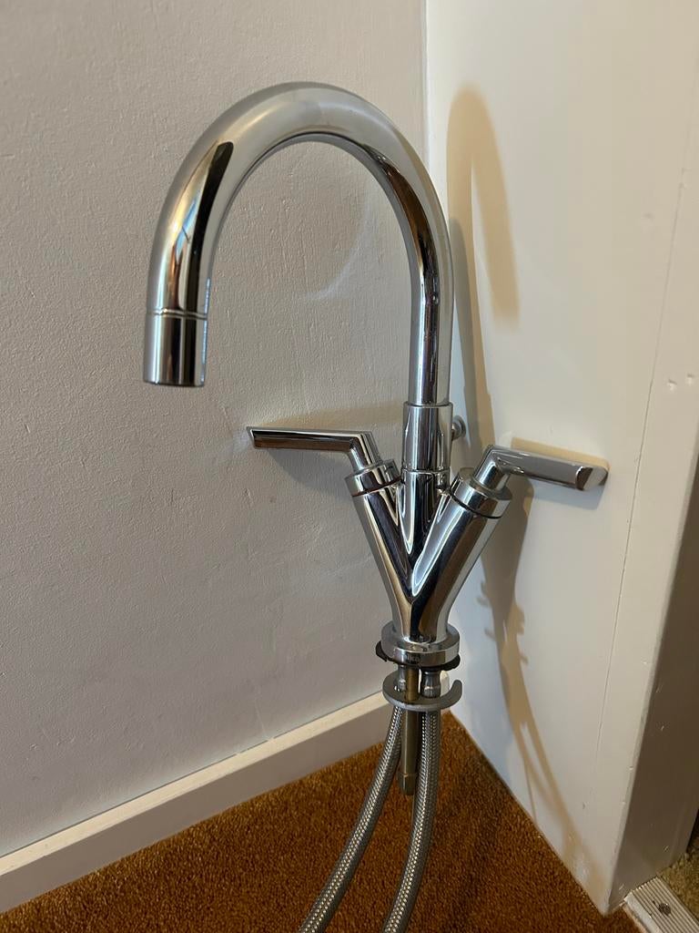 Damixa mengkraan - Chroom, Doe-het-zelf en Verbouw, Sanitair, Ophalen, Gebruikt, Chroom, Kraan