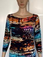 i505 Vanilia maat 38=M fleurige jurk jurkje blauw/rood, Maat 38/40 (M), Blauw, Vanilia, Ophalen of Verzenden